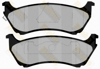 BRAKE ENGINEERING pa1241 -  Комплект тормозных колодок, дисковый тормоз